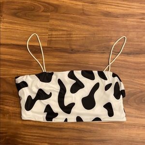 Cow print Crop Top